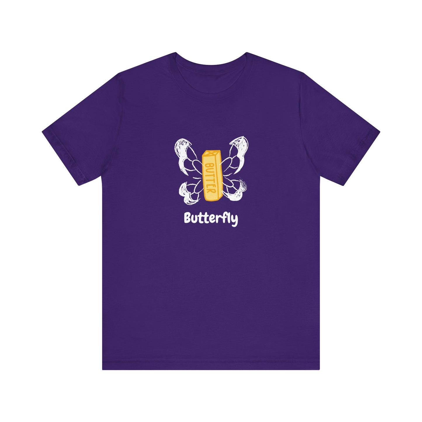 "Butterfly - Flying Butter" | Unisex Short Sleeve Tee