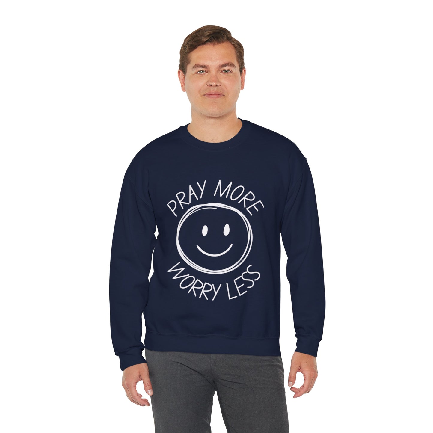 "Pray More, Worry Less" | Crewneck Sweatshirt