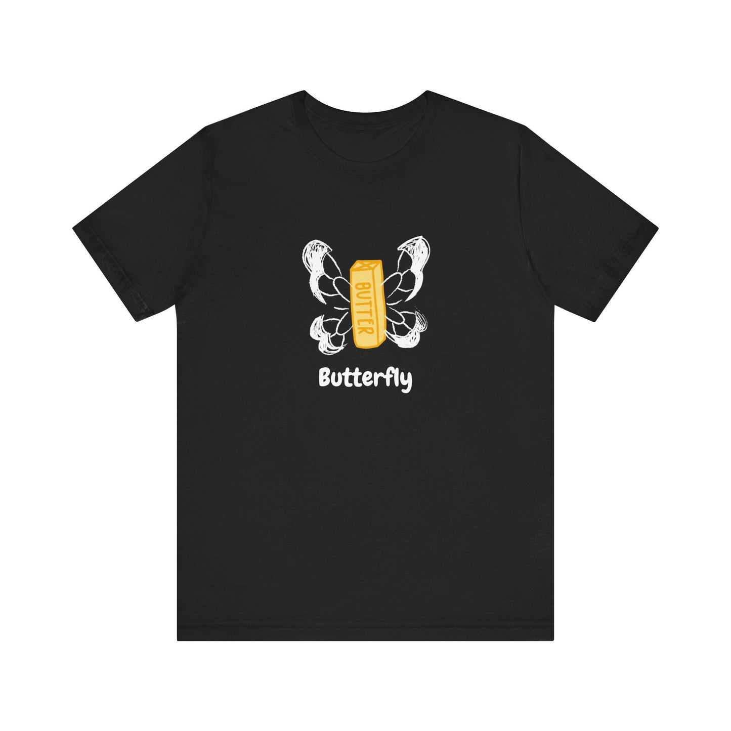 "Butterfly - Flying Butter" | Unisex Short Sleeve Tee