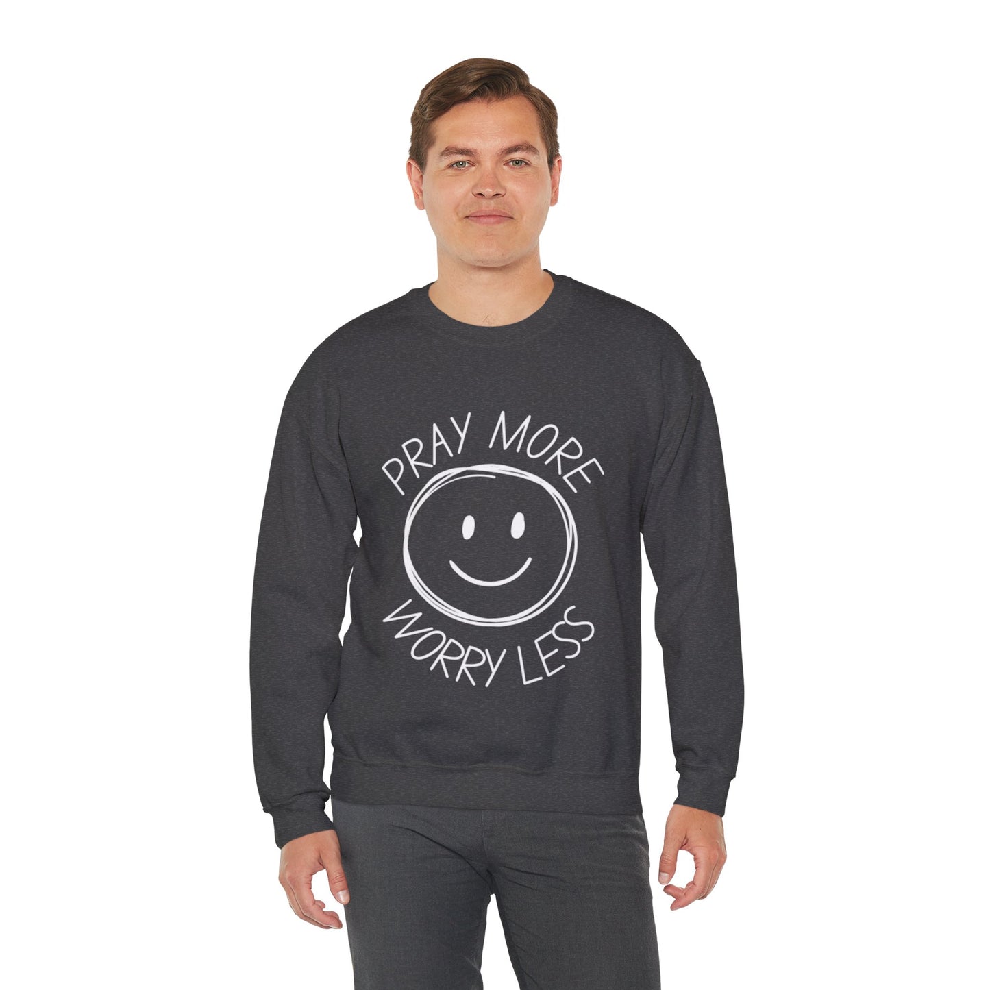 "Pray More, Worry Less" | Crewneck Sweatshirt