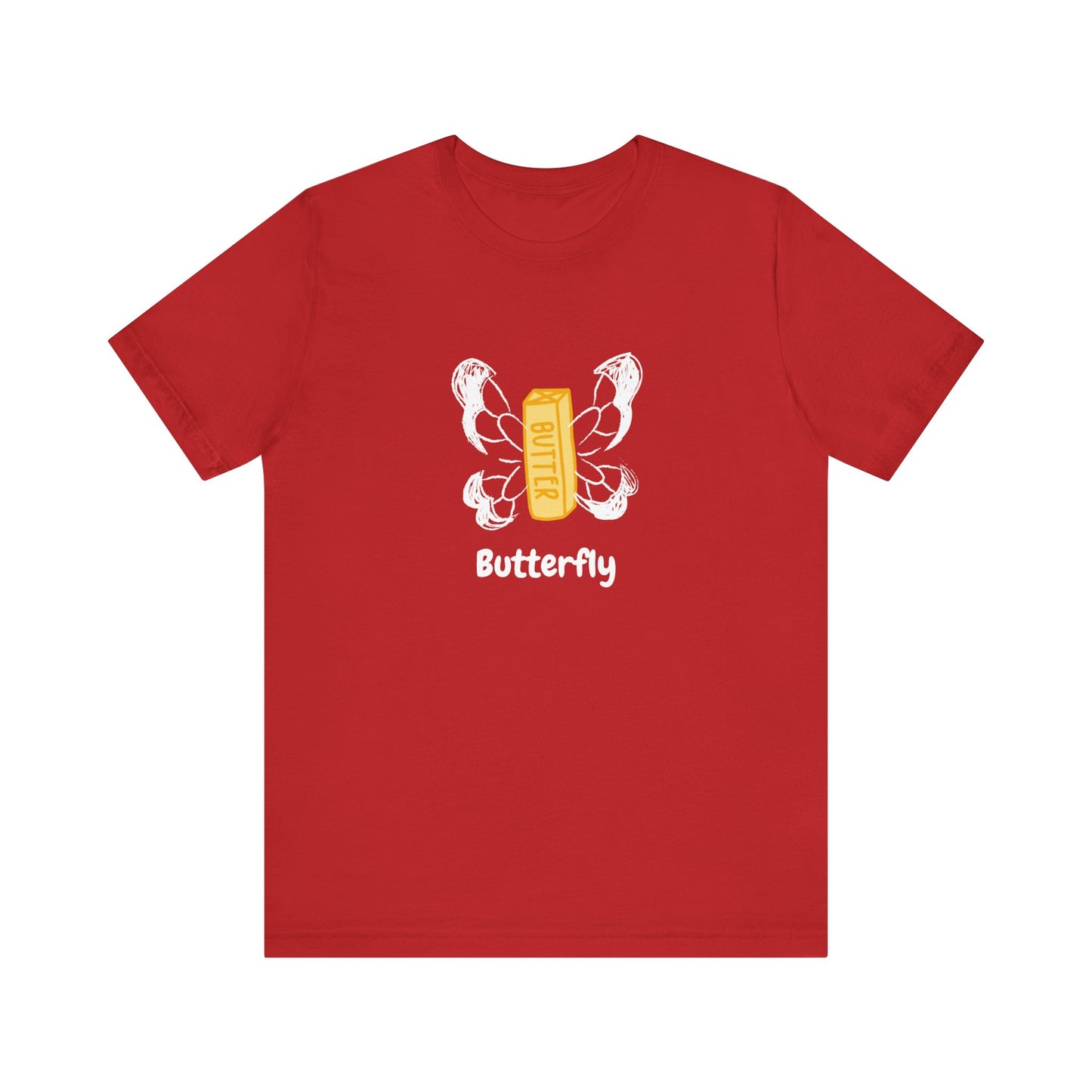 "Butterfly - Flying Butter" | Unisex Short Sleeve Tee