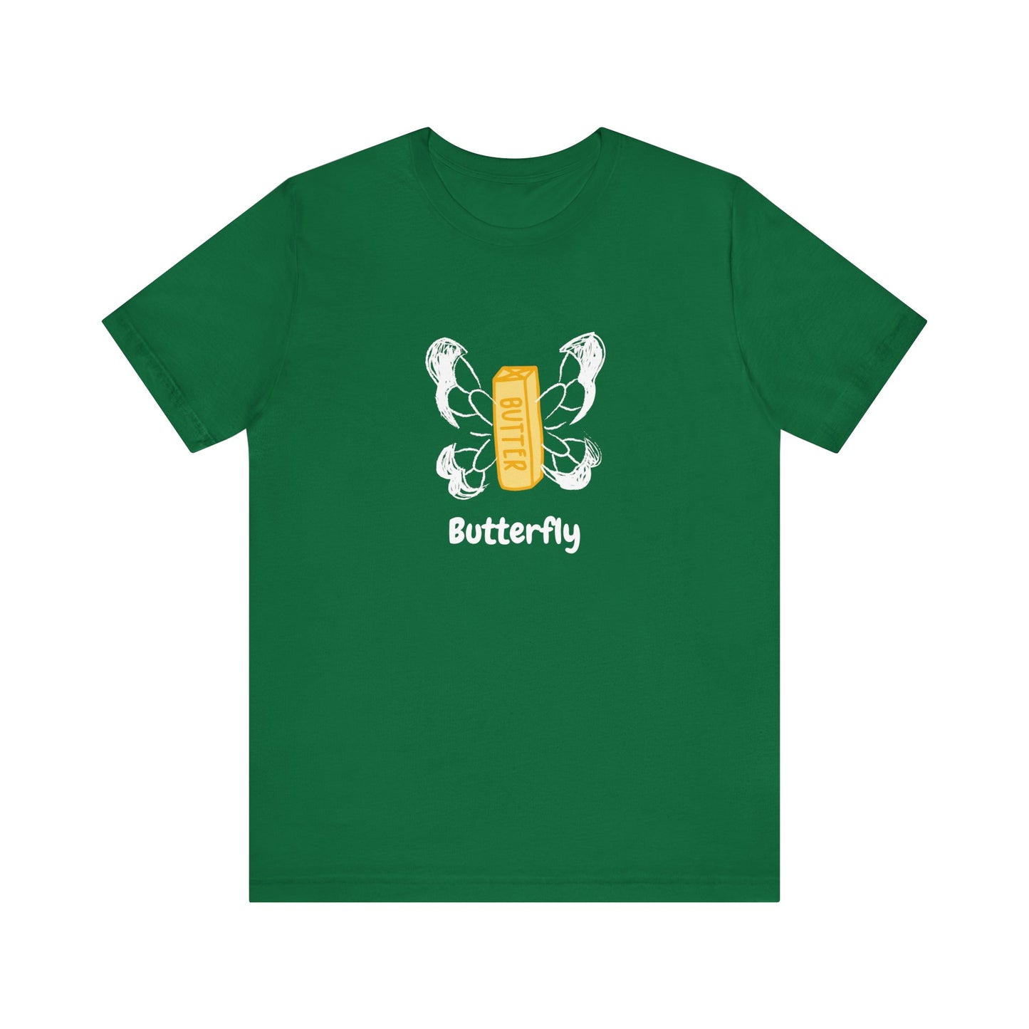 "Butterfly - Flying Butter" | Unisex Short Sleeve Tee