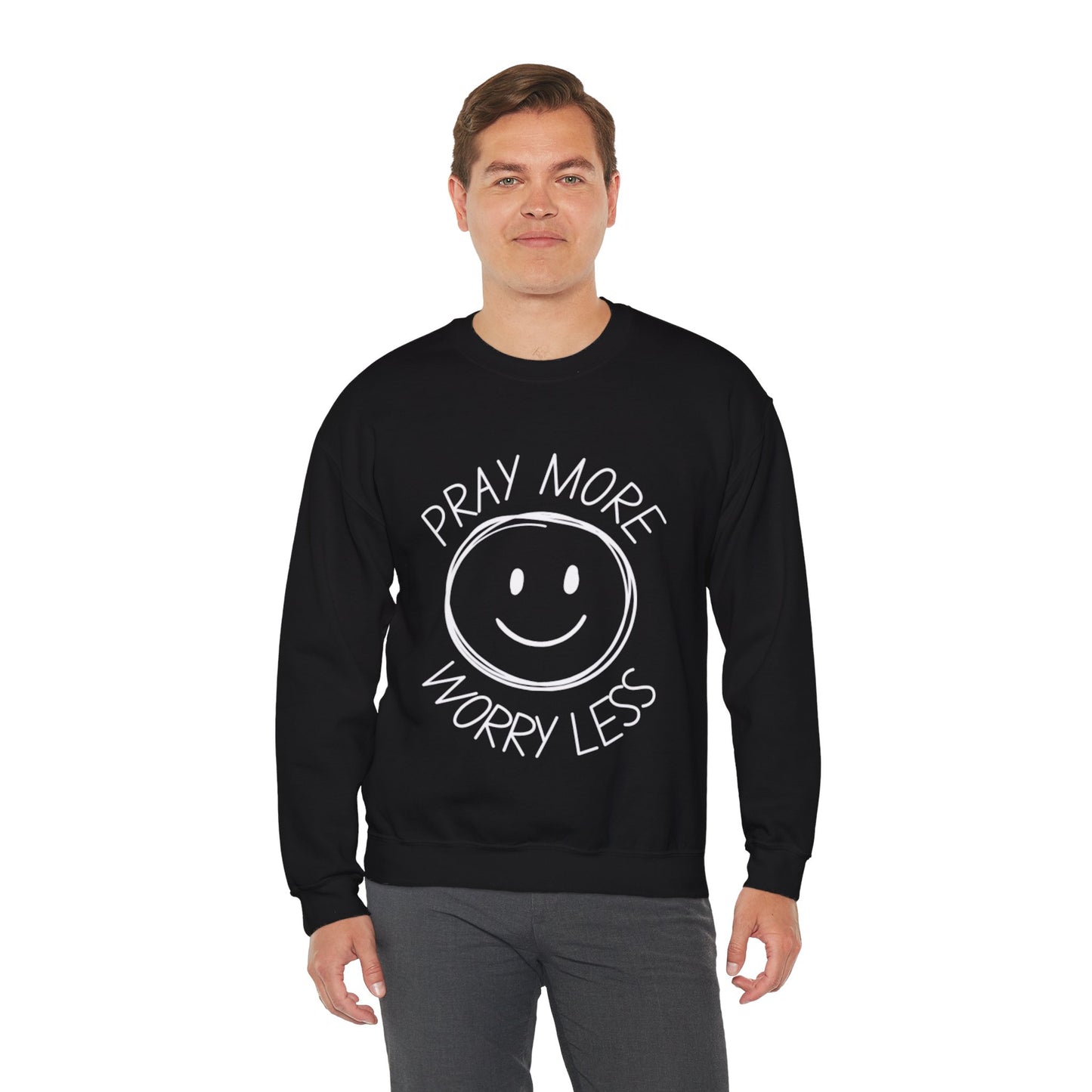 "Pray More, Worry Less" | Crewneck Sweatshirt