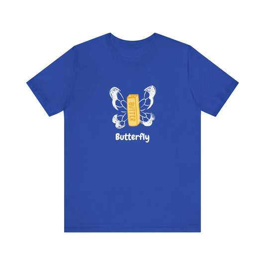 "Butterfly - Flying Butter" | Unisex Short Sleeve Tee