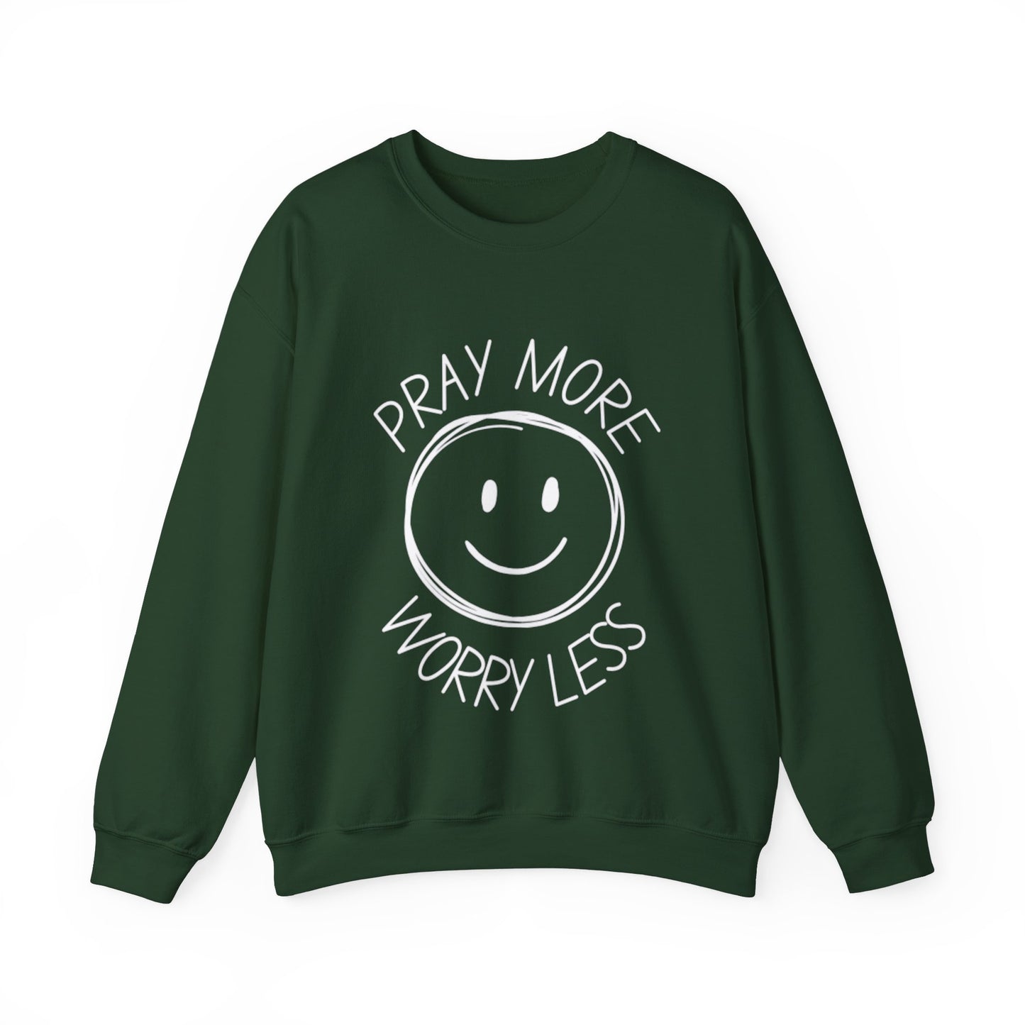 "Pray More, Worry Less" | Crewneck Sweatshirt